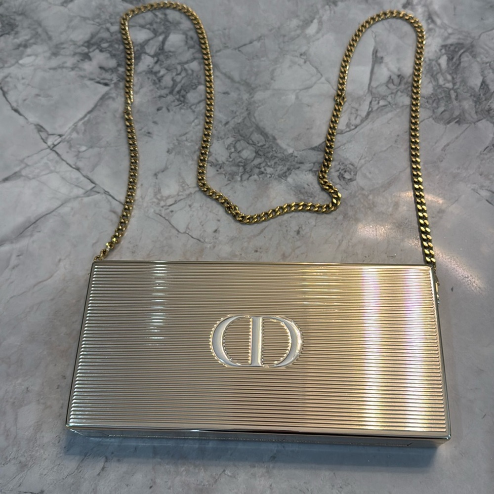 Dior Gold and Silver clutch